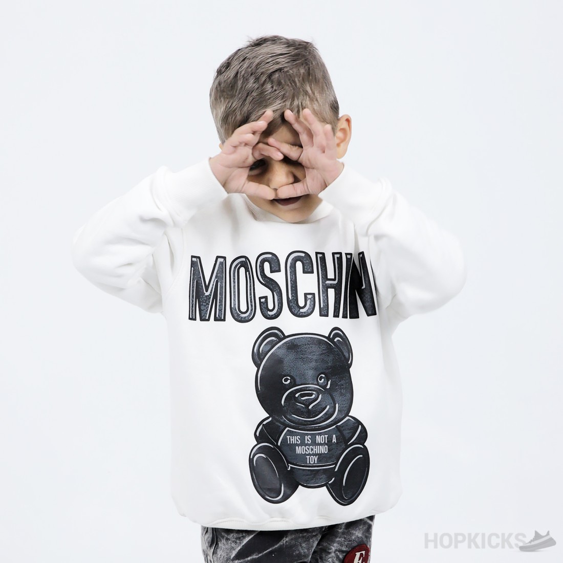 Moschino Teddy Bear Organic Cotton Sweatshirt Kids